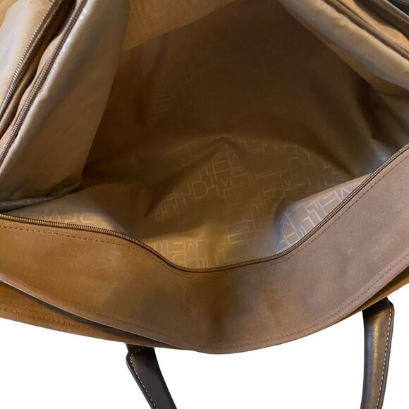 Diane Von Furstenberg Garment Suit Bag Luggage Canvas Suede Wardrobe DVF Travel - Picture 16 of 16